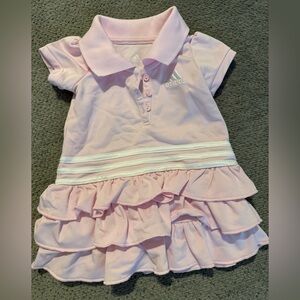 3 Month Adidas Light Pink Baby Polo Dress
